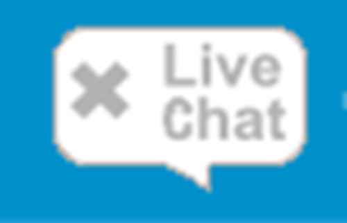 Live Chat 'offline' button shown