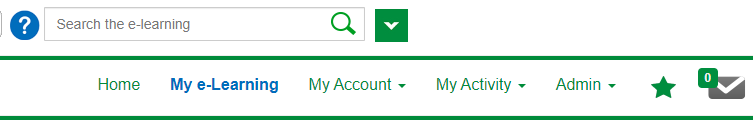 'My favourites' green star icon as shown when logged in to the Portal